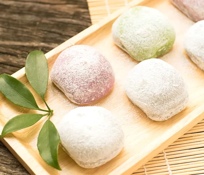 Mochi bọc hạt (mè, đậu phộng, dừa nướng, hạt điều)